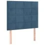 Cabecero con luces LED terciopelo azul oscuro 100x5x118/128 cm de vidaXL, Cabeceros y pies de cama - Ref: Foro24-3122470, Pre...