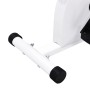 Bicicleta estática con resistencia de cinta blanco de vidaXL, Bicicletas estáticas - Ref: Foro24-92137, Precio: 122,43 €, Des...