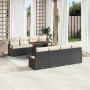 Conjunto de sofá de jardín 9 pcs Negro Poliratán en Sofás de exterior | Comprar online en Foru.es