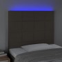 Cabecero con luces LED tela gris taupe 90x5x118/128 cm de vidaXL, Cabeceros y pies de cama - Ref: Foro24-3122410, Precio: 63,...