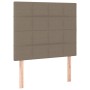 Cabecero con luces LED tela gris taupe 90x5x118/128 cm de vidaXL, Cabeceros y pies de cama - Ref: Foro24-3122410, Precio: 63,...