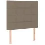 Cabecero con luces LED tela gris taupe 90x5x118/128 cm de vidaXL, Cabeceros y pies de cama - Ref: Foro24-3122410, Precio: 83,...