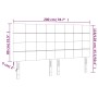 Cabecero con luces LED tela gris claro 200x5x118/128 cm de vidaXL, Cabeceros y pies de cama - Ref: Foro24-3122446, Precio: 12...