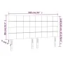 Headboard with LED lights dark gray fabric 160x5x118/128 cm by vidaXL, Headboards and footboards - Ref: Foro24-3122431, Price...