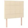Kopfteil mit LED-Leuchten, cremefarbener Stoff, 90 x 5 x 118/128 cm von vidaXL, Kopf- und Fußteile - Ref: Foro24-3122411, Pre...