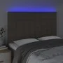 Cabecero con luces LED tela gris taupe 144x5x118/128 cm de vidaXL, Cabeceros y pies de cama - Ref: Foro24-3122426, Precio: 97...
