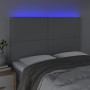 Cabecero con luces LED tela gris claro 144x5x118/128 cm de vidaXL, Cabeceros y pies de cama - Ref: Foro24-3122282, Precio: 91...