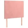 Pink velvet headboard with LED lights 90x5x118/128 cm by vidaXL, Headboards and footboards - Ref: Foro24-3122185, Price: 72,2...
