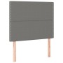 Cabecero con luces LED tela gris oscuro 100x5x118/128 cm de vidaXL, Cabeceros y pies de cama - Ref: Foro24-3122275, Precio: 5...
