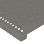 Cabecero con luces LED tela gris oscuro 100x5x118/128 cm de vidaXL, Cabeceros y pies de cama - Ref: Foro24-3122275, Precio: 5...