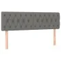 Dark gray fabric headboard with LED 160x7x78/88 cm by vidaXL, Headboards and footboards - Ref: Foro24-3121955, Price: 75,20 €...