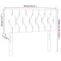 Kopfteil aus cremefarbenem Stoff mit LED 90x7x78/88 cm von vidaXL, Kopf- und Fußteile - Ref: Foro24-3121935, Preis: 53,98 €, ...