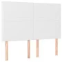 Kopfteil mit LED-Beleuchtung, weißes Kunstleder, 144 x 5 x 118/128 cm von vidaXL, Kopf- und Fußteile - Ref: Foro24-3122235, P...