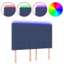 Cabecero con luces LED tela azul 144x5x118/128 cm de vidaXL, Cabeceros y pies de cama - Ref: Foro24-3122428, Precio: 101,39 €...