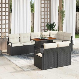 Conjunto de sofá de jardín 9 pcs Negro Poliratán en Sofás de exterior | Comprar online en Foru.es
