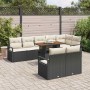 Conjunto de sofá de jardín 9 pcs Negro Poliratán en Sofás de exterior | Comprar online en Foru.es