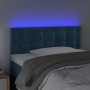 Cabecero con LED de terciopelo azul 100x5x78/88 cm de vidaXL, Cabeceros y pies de cama - Ref: Foro24-3122092, Precio: 46,89 €...