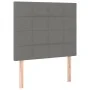 Headboard with LED lights dark gray fabric 90x5x118/128 cm by vidaXL, Headboards and footboards - Ref: Foro24-3122407, Price:...
