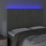 Cabecero con luces LED terciopelo gris claro 144x5x118/128 cm de vidaXL, Cabeceros y pies de cama - Ref: Foro24-3122472, Prec...