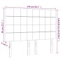 Cabecero con luces LED terciopelo gris claro 144x5x118/128 cm de vidaXL, Cabeceros y pies de cama - Ref: Foro24-3122472, Prec...