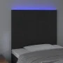 Kopfteil aus schwarzem Samt mit LED-Leuchten, 90 x 5 x 118/128 cm von vidaXL, Kopf- und Fußteile - Ref: Foro24-3122462, Preis...