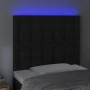Kopfteil mit LED-Beleuchtung, schwarzes Kunstleder, 80 x 5 x 118/128 cm von vidaXL, Kopf- und Fußteile - Ref: Foro24-3122496,...
