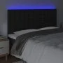 Kopfteil mit LED-Beleuchtung, schwarzes Kunstleder, 180 x 5 x 118/128 cm von vidaXL, Kopf- und Fußteile - Ref: Foro24-3122526...
