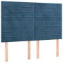 Cabecero con luces LED terciopelo azul oscuro 144x5x118/128 cm de vidaXL, Cabeceros y pies de cama - Ref: Foro24-3122616, Pre...