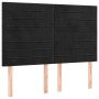 Cabecero con luces LED terciopelo negro 144x5x118/128 cm de vidaXL, Cabeceros y pies de cama - Ref: Foro24-3122614, Precio: 8...