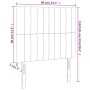 Cabecero con luces LED tela gris claro 90x5x118/128 cm de vidaXL, Cabeceros y pies de cama - Ref: Foro24-3122644, Precio: 63,...