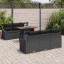 Conjunto de sofá de jardín 7 pcs Negro Poliratán en Sofás de exterior | Comprar online en Foru.es