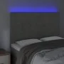 Headboard with LED lights light gray velvet 144x5x118/128 cm by vidaXL, Headboards and footboards - Ref: Foro24-3122612, Pric...