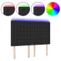 Headboard with LED lights black synthetic leather 144x5x118/128 cm by vidaXL, Headboards and footboards - Ref: Foro24-3122514...