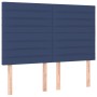 Cabecero con luces LED tela azul 144x5x118/128 cm de vidaXL, Cabeceros y pies de cama - Ref: Foro24-3122568, Precio: 119,84 €...