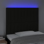 Cabecero con luces LED tela negro 80x5x118/128 cm de vidaXL, Cabeceros y pies de cama - Ref: Foro24-3122638, Precio: 63,07 €,...