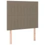 Headboard with LED lights taupe gray fabric 90x5x118/128 cm by vidaXL, Headboards and footboards - Ref: Foro24-3122648, Price...