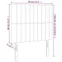 Headboard with LED lights taupe gray fabric 90x5x118/128 cm by vidaXL, Headboards and footboards - Ref: Foro24-3122648, Price...