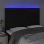 Cabecero con luces LED tela negro 144x5x118/128 cm de vidaXL, Cabeceros y pies de cama - Ref: Foro24-3122564, Precio: 123,12 ...