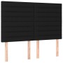 Cabecero con luces LED tela negro 144x5x118/128 cm de vidaXL, Cabeceros y pies de cama - Ref: Foro24-3122564, Precio: 123,12 ...