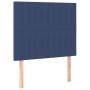 Cabecero con luces LED tela azul 90x5x118/128 cm de vidaXL, Cabeceros y pies de cama - Ref: Foro24-3122650, Precio: 64,12 €, ...