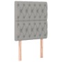 Cabecero con luces LED tela gris claro 80x7x118/128 cm de vidaXL, Cabeceros y pies de cama - Ref: Foro24-3122734, Precio: 79,...