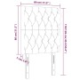 Cabecero con luces LED tela gris claro 80x7x118/128 cm de vidaXL, Cabeceros y pies de cama - Ref: Foro24-3122734, Precio: 79,...