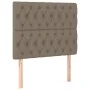 Cabecero con luces LED tela gris taupe 100x7x118/128 cm de vidaXL, Cabeceros y pies de cama - Ref: Foro24-3122754, Precio: 97...