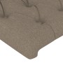 Cabecero con luces LED tela gris taupe 100x7x118/128 cm de vidaXL, Cabeceros y pies de cama - Ref: Foro24-3122754, Precio: 98...