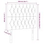 Cabecero con luces LED tela gris taupe 100x7x118/128 cm de vidaXL, Cabeceros y pies de cama - Ref: Foro24-3122754, Precio: 98...