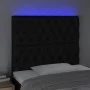 Cabecero con luces LED tela negro 90x7x118/128 cm de vidaXL, Cabeceros y pies de cama - Ref: Foro24-3122744, Precio: 73,80 €,...