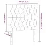 Kopfteil mit LED-Leuchten, cremefarbener Stoff, 100 x 7 x 118/128 cm von vidaXL, Kopf- und Fußteile - Ref: Foro24-3122755, Pr...