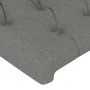 Kopfteil mit LED-Leuchten aus dunkelgrauem Stoff 80x7x118/128 cm von vidaXL, Kopf- und Fußteile - Ref: Foro24-3122735, Preis:...