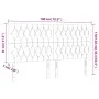 Kopfteil mit LED-Leuchten aus dunkelgrauem Stoff, 180 x 7 x 118/128 cm von vidaXL, Kopf- und Fußteile - Ref: Foro24-3122775, ...