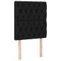 Cabecero con luces LED tela negro 80x7x118/128 cm de vidaXL, Cabeceros y pies de cama - Ref: Foro24-3122736, Precio: 75,96 €,...